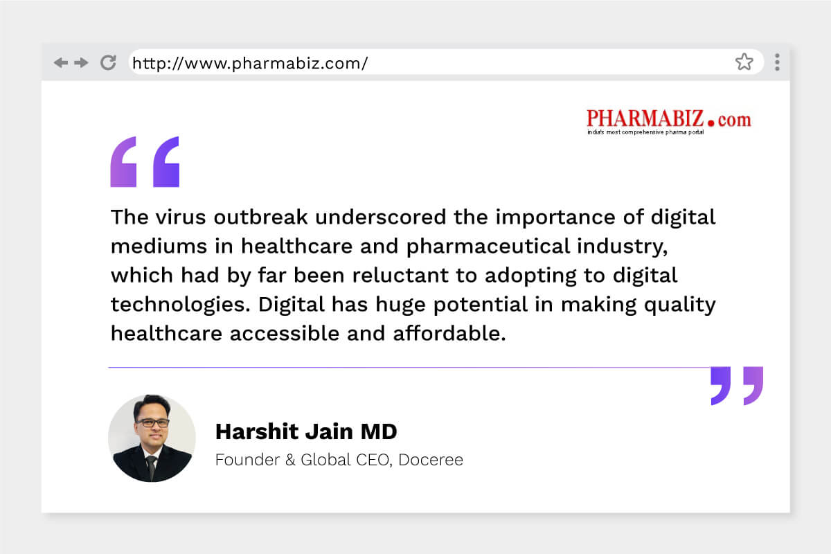 Adoption of digital technologies by pharma brands can bring down marketing costs: Dr Harshit Jain