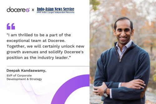 Doceree Expands Leadership Bench with Deepak Kandaswamy as SVP of Corporate Development