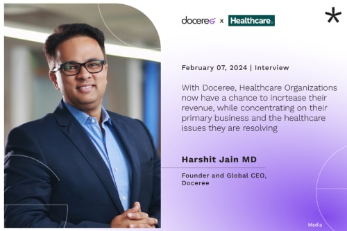 Harshit Jain is the Global CEO of Doceree, a Network of Physician-Only Platforms